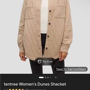 Tentree Women's Beige Quilted Utility Jacket